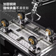 Carro de cama plana Dulu Pequeño carro de carro plegable portátil Portable trailer de carro plegable manejo de carro camión de tracción a mano [rueda de reducción de ruido de 4 pulgadas] Garing de carga 1050 Jin [Jin iguala 0.5 kg] 73*48