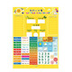 Ayudas de enseñanza tradicionales chinas en Hong Kong, Macao y Taiwán China e Inglés Calendario Inglesfato Cognición Cognición Kindergarten Juguetes Magnéticos Juguetes Magnéticos Partido de colgación de colgantes Versión inglesa Versión azul