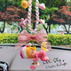 Yusenyi Pop Mart Molly's car pendant interior pendant car rearview mirror internet celebrity hanging gift Teddy baby