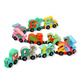 Children's magnetic train magnetic digital magnetic toy assembly building blocks boy's magnet car 1 magnetic traffic model 12 small train