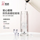 Sino Glass Cup Damen-Doppelschicht Thermalisolierung Büro Wasser Tasse kleine Kapazität Einfacher Hochwertigkeitsblumen-Tee Tasse mit Filtergitter E-6630-Black-180ml-Gift-Boxverpackung