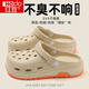 
Red bean operating room anti-slip hole shoes for men 2025 summer new style wear sports anti-odor and wear-resistant soft-soled sandals for women Khaki 42-43 positive size (265mm)