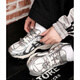 ASICS GEL-KAHANATRV4 OUTDOOOR FONCTIONNELS FONCTIONNELS FONCTIONNELS FONCTIONNELS pour hommes et femmes Silver Breathable 1203A497-100 noir / blanc 46,5 295 mm