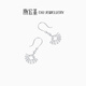 Chao Acer Platinum Explosive Sparkling Beads Platinum Earrings for Women PT950 Fan-shaped Platinum Earrings Gift Priced labor cost 590 yuan One pair 4.1g