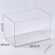 
Vases and home accessories ornaments transparent acrylic flower pot rectangular hydroponic green plant succulent flower arrangement square crock 4877 side U transparent basket-medium length 1 PET height