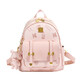 Bear letter splicing backpack for women's bag new style 2025 casual small backpack for women versatile commuter female flying 2466 black no pendant