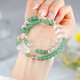 Natural Green Erdbeer weißer Kristall Zakiram Armband Gelb Gummi Blume Zyklon Armband Bogen Rabbit Ohr Anhänger C691 Grüne Erdbeer weiße Kristall Zakiram Matching Zertifikat