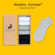 Hot selling WooKoo large size socks men's socks 44 yards 45 yards 46 yards large men's socks boxed_white 6 pairs one size fits all_recommended 44-46 yards