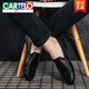 卡帝乐鳄鱼（CARTELO）2025年春夏新款豆豆鞋男士皮鞋韩版驾车鞋懒人鞋社会潮流休闲男鞋 黄色9880 39