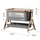 Angi Baby Crib Multifunktionsfaltungsbett Spleiß großes Bett Bewegbares Baby Shaker Neugeborenes Schlafartefakt Golden [Windel Tisch + Kokosnusspalmenpolster + Moskitonetz] Krippe Spleiß großes Bett Mobile Krippe Neugeborene