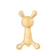 Shixi's rabbit teether and molar stick for infants and toddlers in the oral period 0-6 months anti-eating hand chewing gum and teeth grinding nano silver rabbit teether + box + chain + soothing teether