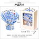 Yiran 19 crushed ice blue bouquet birthday gift for girls in the same city delivery for boyfriend and girlfriend and wife eternal bouquet soap flowers