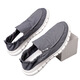Spider King (Zhizhuwang) Leinwandschuhe Lazy Man treten alte Peking-Stoffschuhe atmungsaktiv, geruchssicher und leicht weicher Sohle lässiger Herrenschuhe Größe 4647 YS9901 All Black 39