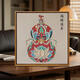 三栖虎中国风福禄满年珍珠画DIY材料全套宋锦手工数字油画感装饰画 LL13570全彩喷绘送点钻笔 来图定制图片尺寸请联系客服