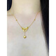 Feng Feili 18K gold-filled bow love necklace fashionable fugitive princess clavicle chain for women love bow necklace