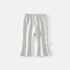 Bobu baby pants autumn 2025 new fashionable baby girl casual pants spring and autumn children's outer wear versatile leggings autumn [Grey] 712 80