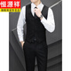 HENGYUANXIANG SUIGNANT STRIANTS MEN'S STYLE STYLE BUSINESS DÉCoration formelle meilleure robe de mariée de mariée veste de costume décontracté Gris [costume + pantalon + chemise] Collier * Collier 2xl (135 ~ 150jin [Jin est égal à 0,5 kg]))