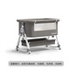 Crib Movable Cradle Bett tragbares Zwei-in-Eins-faltbare Multifunktions-BB-Bett Neugeborene Spleißbett Aluminiumlegierung mu yuyun grau 丨 Dream Chase Model [Speicher