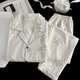 Sinnliche Wolke Baumwollpyjama Herren Frühlings-Strickjacke Langarm Langhose Lange Hose Cartoon Teenager Home Clothing Set K12532# Double Short 2XL Empfehlung 150-175