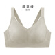 Chinami big breasts small bra without steel rings underwear for women breathable full cup breast adjustment thin bra Primrose Green 90B C