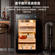 CIGARLOONG 70C cigar cabinet with constant temperature and humidity, purifying ammonia and alcohol, WiFi remote control, Spanish cedar wood compressor, fingerprint lock, office and home cigar cabinet, constant temperature and humidity control for cigar cultivation, classic sober eggplant box model