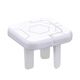 Xincong children's anti-shock socket protective cover baby plug hole protective cover switch plate jack power supply safety plug white - 4 pieces, two holes and three holes, 2 each