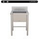 
Xinyichu Commercial single-star sink stainless steel sink kitchen dish washing and vegetable bowl hotel canteen hand sink X1105[700*700*800+130mm]