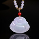 Pure Heart Stone Guaranteed Price 11.11 Goods A Jade Buddha Pendant Spring Belt Colorful Smiling Mouth Ever Open Maitreya Buddha Jade Pendant Comes with Certificate