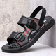 Sandalen für Herren Trendy Summer Fashion Casual Beach Schuhe für nicht rutschfeste wasserdichte Dual-Pur-Purple-Hausschuhe 2677 Strand 38