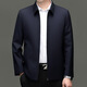 Ehangy International Luxury Marque Men de haute qualité Veste usée de haute qualité Leadership de printemps et d'été d'âge moyen et de veste de cadres administratifs Tendance marine bleu marine