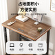 Zhuobo computer desk home desk study table small table bedside table coffee table table BZ51 walnut color 60*40cm