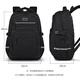 Edison große Kapazität Anti-Fall-Rucksack für Männer Business Freizeit Travel Wassersplashing Computer Rucksack Schoolbag Schwarz schwarz