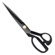 JCZS Tijeras de sastre de calidad alemana, tijeras de coser para el hogar, fábrica de prendas de vestir, corte de tela, corte de ropa, uso industrial especial, potentes tijeras de sastre de hoja negra de 12 pulgadas