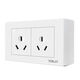 Special 146 type old-fashioned switch for air conditioning socket, surface-mounted six-hole dual 16A high-power water heater power panel, Tianji 146 type five-hole + three-hole 16A socket