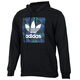 阿迪达斯 （adidas）三叶草男士上衣2025春秋季运动休闲连帽防风套头衫卫衣 GD9923黄色  XL -58