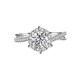 Pt950 platinum moissanite color ring for women, light luxury, high-grade six-claw 50-point diamond, true proposal, engagement, wedding diamond, Star Weaver Ring 50-point, light luxury model, the default live mouth can be adjusted in size