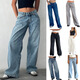 Lee Kids American Retro Low Raise non élastique lavage droit de lavage droit pour les femmes Pantalons féminins de la rue à l'automne