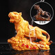 Yunhua Color Changing Tea Pet Tiger Roaring Mountain River Boutique Tea Play High-end Tea Set Accessories Creative Wealth-Bringing Zodiac Ornaments Tiger Roaring Mountain River Golden Red Letters - Color Changing