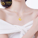CHINA GOLD 18K gold necklace women's ginkgo leaf pendant light luxury niche jewelry Valentine's Day birthday gift for girlfriend and lover 18K ginkgo leaf pendant with S925 silver chain