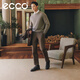 爱步（ECCO）正装鞋 增高牛皮休闲皮鞋男 雅仕男鞋系列207124 黑色42