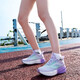 COOBAR BAJA DE MUJER MUJERES Ultra Ligero Sports Sports Breatable Mesh Running Rabbit Red Red Red 7Pro BA 866-White Purple 37