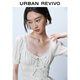 UR2025 summer new women's bow tie puff sleeve shirt shirt UYL250071