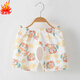 Jyli Baby-Schritt Pure Cotton Shorts für Jungen und Mädchen Sommer dünne Knochenlosen Pyjama Hosen für Jungen und Kleinkinder Jade Rabbit + Shorts-Panda 7373# [Höhe 65-73cm13-16jin [Jin gleich 0,5 kg]] Alle Größe
