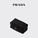 PRADA/Prada Gift Men's Re-Nylon and Saffiano Cow Leather Travel Bag Black