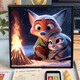 
Cute cartoon Crazy Zoo City Digital Oil Painting Diy Coloring Painting Hand-painted Unzipped Decoration Children's Oil Painting SJ13557 20*20cm Tightened Thickened Solid Wood Inner Frame