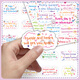 
200 pieces of cloud and moon without repeating inspirational English stickers Encourage learning and rewards DIY phone case stickers Waterproof decoration 50 pieces Inspirational English sentences C-1569