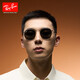雷朋(RayBan)墨镜太阳镜金属圆形眼镜复古偏光男女款0RB3447可七夕 9277B1玳瑁色镜框深灰色镜片53mm