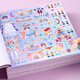 Pegatinas de princesa para niños Juguetes para niños de 3 a 6 años Libro de chicas hermosas pegatinas pegatinas de dibujos animados [salto de luz fluida] pegatinas de vestir 1 paquete