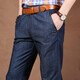 MONTAGUT (MONTAGUT) broken 2025 autumn thin jeans men loose slant pocket men's fashionable large size thin straight jeans long 9923 gray 31 two feet four