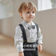 OAK FAMILY autumn baby boy long-sleeved shirt one-year-old boy cotton light velvet top jacket Magic Tea Party (dark blue) 90